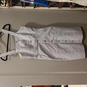 J. Crew Blue and White Striped Dress